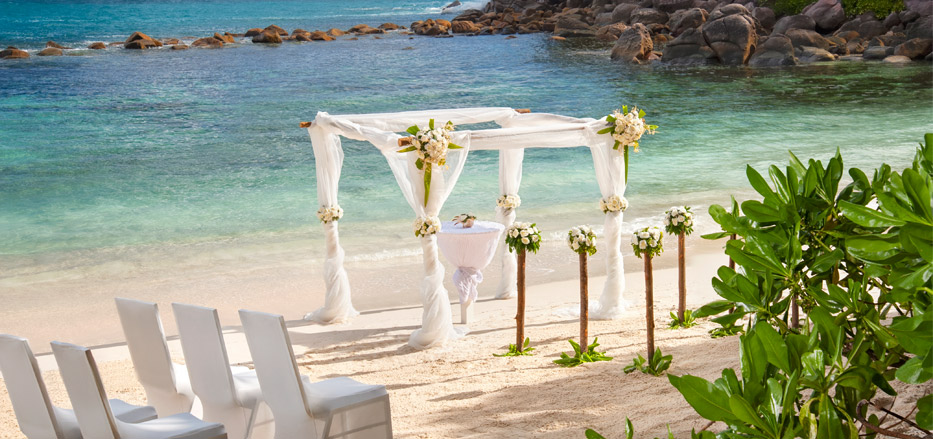 Wedding decorations at Seychelles